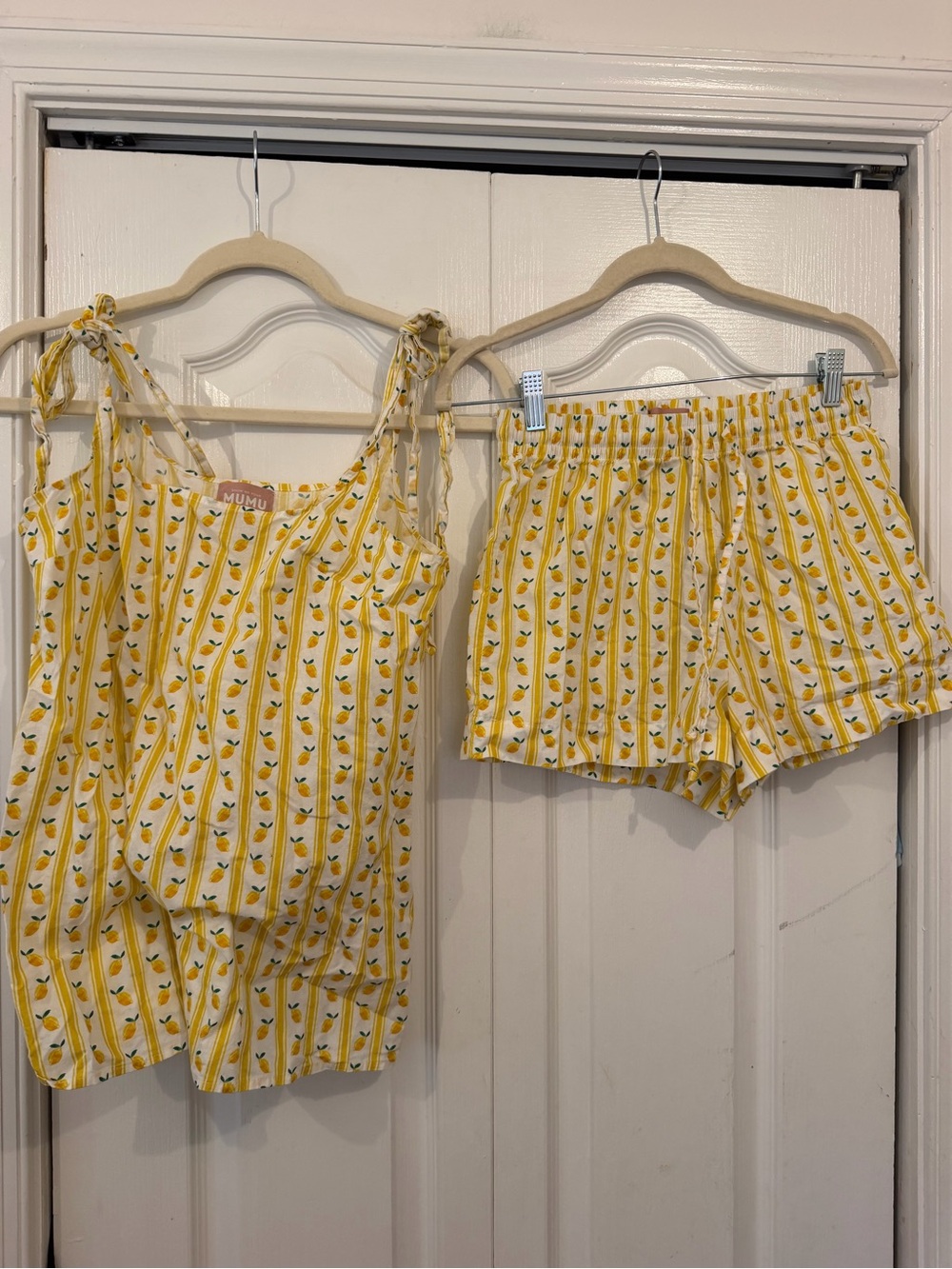 Britt Bow PJ Set in Limoncello SHOW ME YOUR MUMU Sz XS